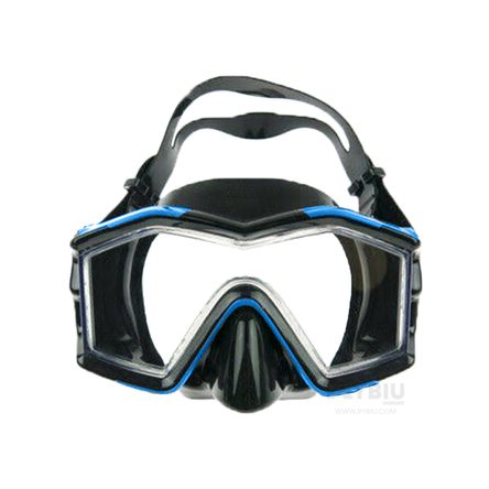 Vista Clara en el Agua con Lentes de Buceo Azul Vista Clara en el Agua con Lentes de Buceo Azul