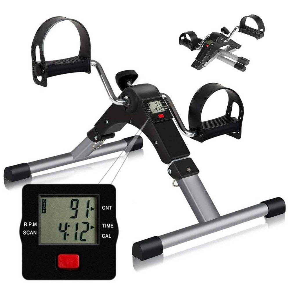 Pedalera Ejercitador Digital Terapia Piernas Brazos Plegable