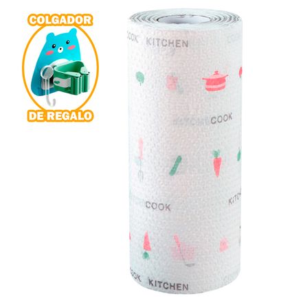 Papel Toalla Reutilizable Y Colgador Escobas N60 Oso CL Sashija