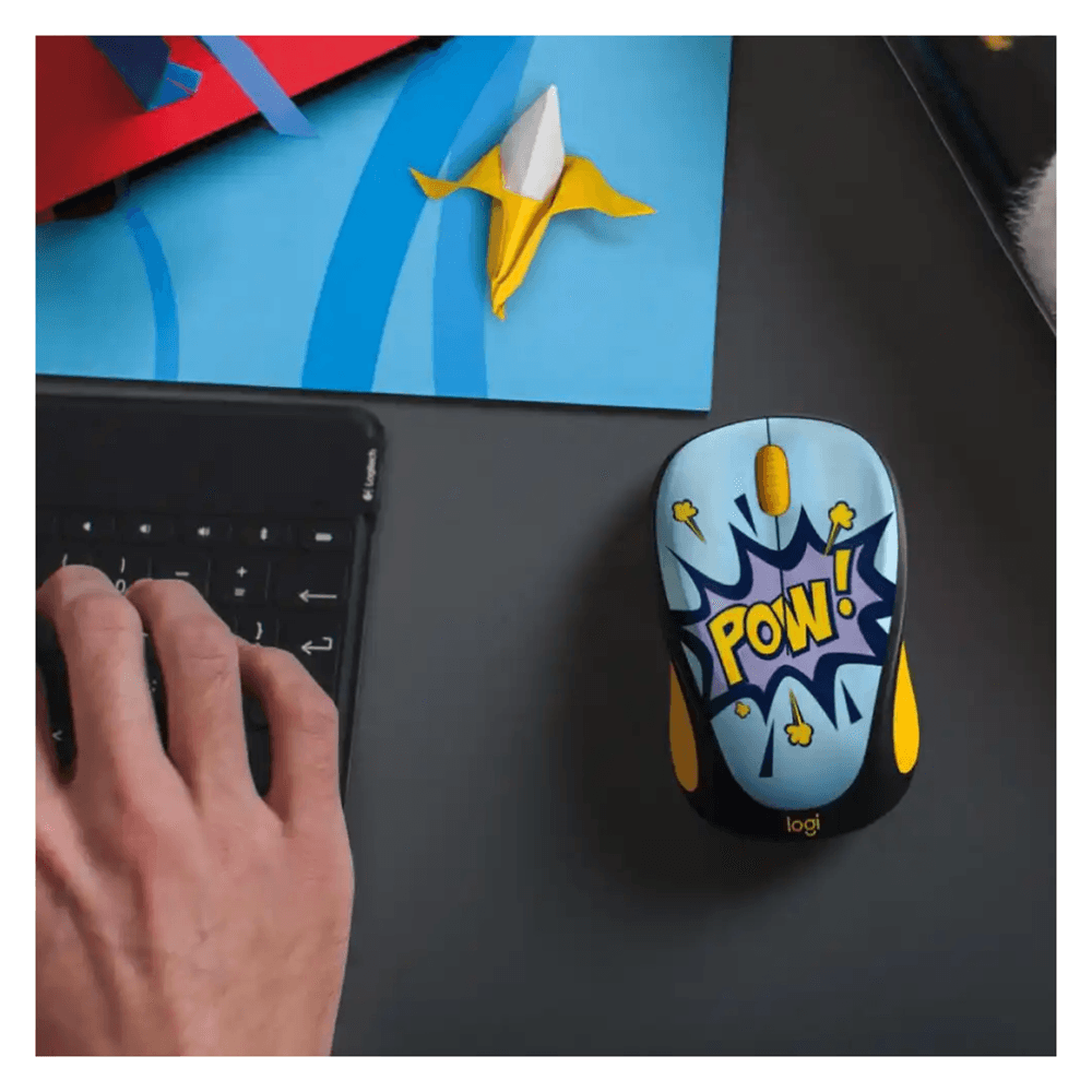 Mouse Wireless Pow Yellow-black Logitech M317c - Promart