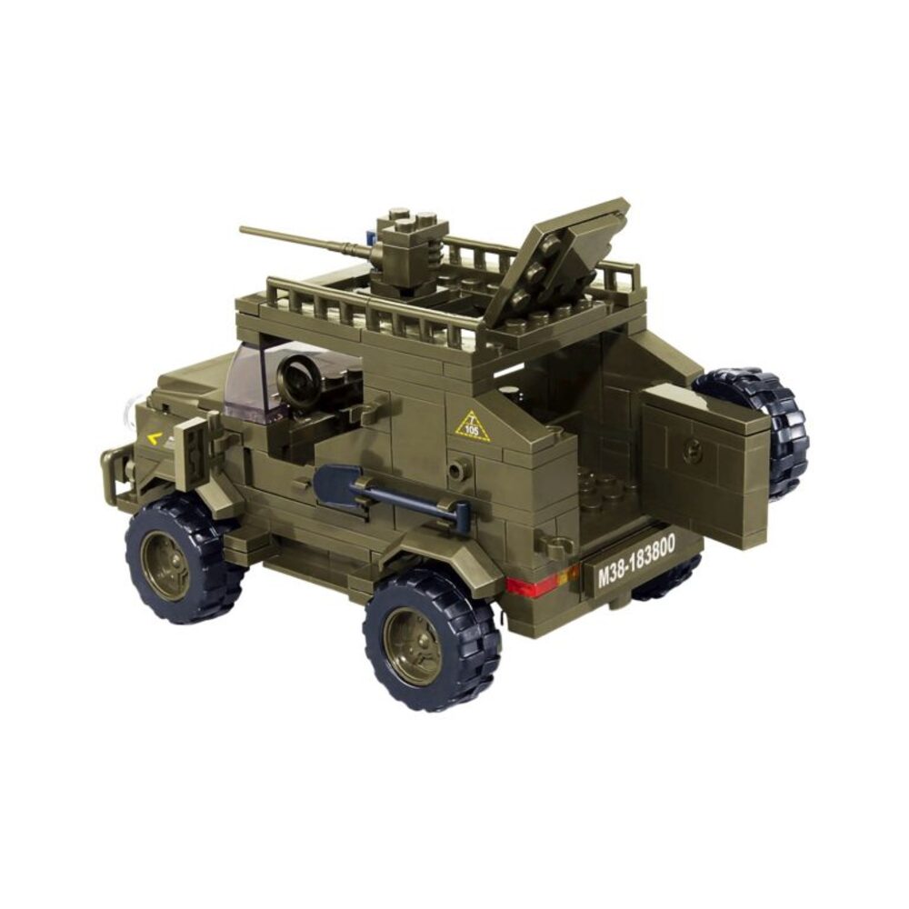 Sluban Politie Jeep M38-B0650 – Baukasten, 106 Teile, Mit Farbiger Anleitung