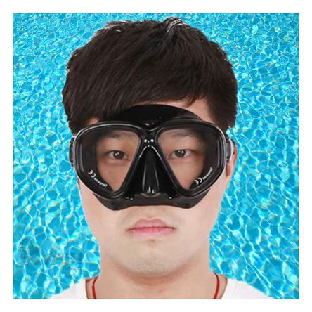 Equipo de Buceo con Tubo Snorkel en Negro Equipo de Buceo con Tubo Snorkel en Negro