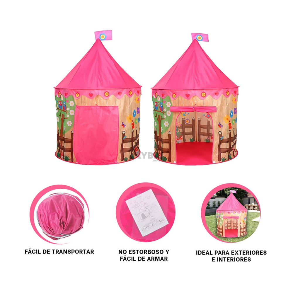 Organizador Infantil Castillo Modular Rosa