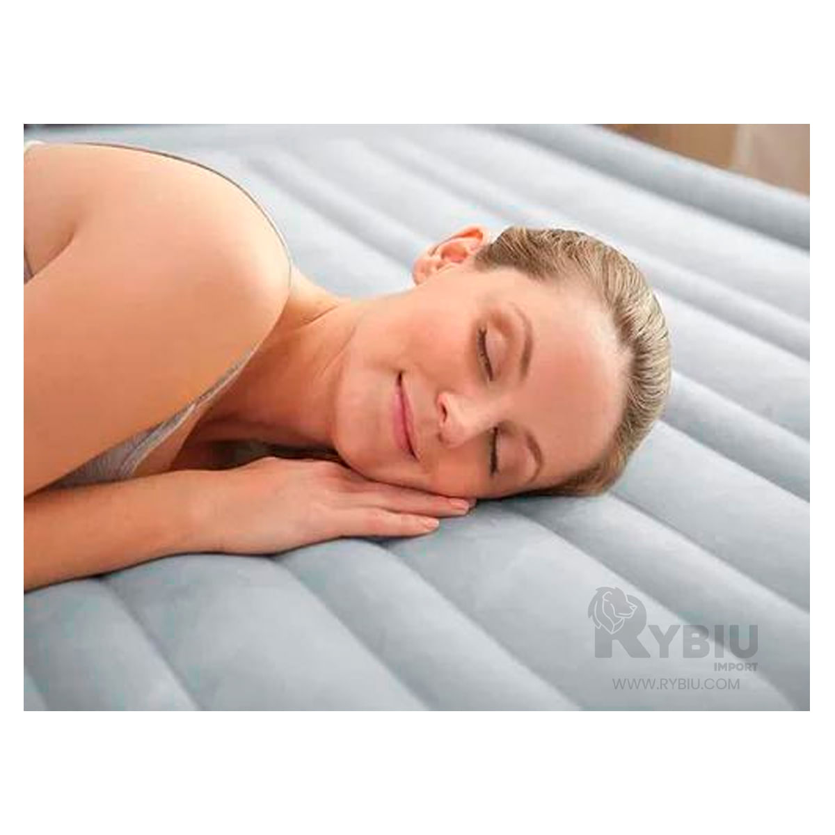 Colchon Intex Cama Inflable de Color Gris