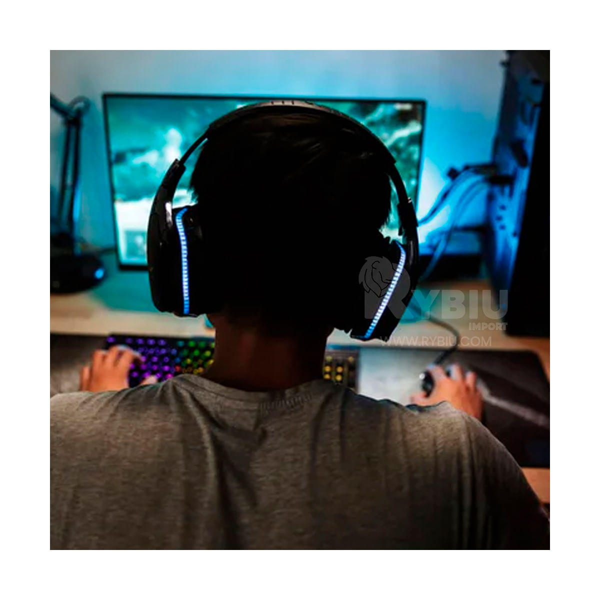 Paquete Gamer de 4 Piezas Color Negro