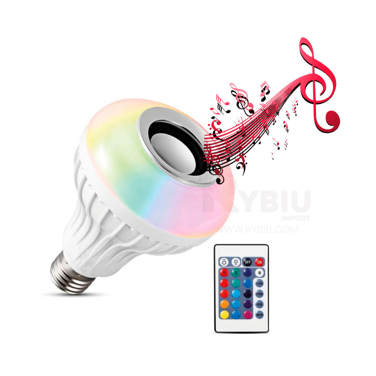 Bombilla LED con Conexion Bluetooth y Control Remoto