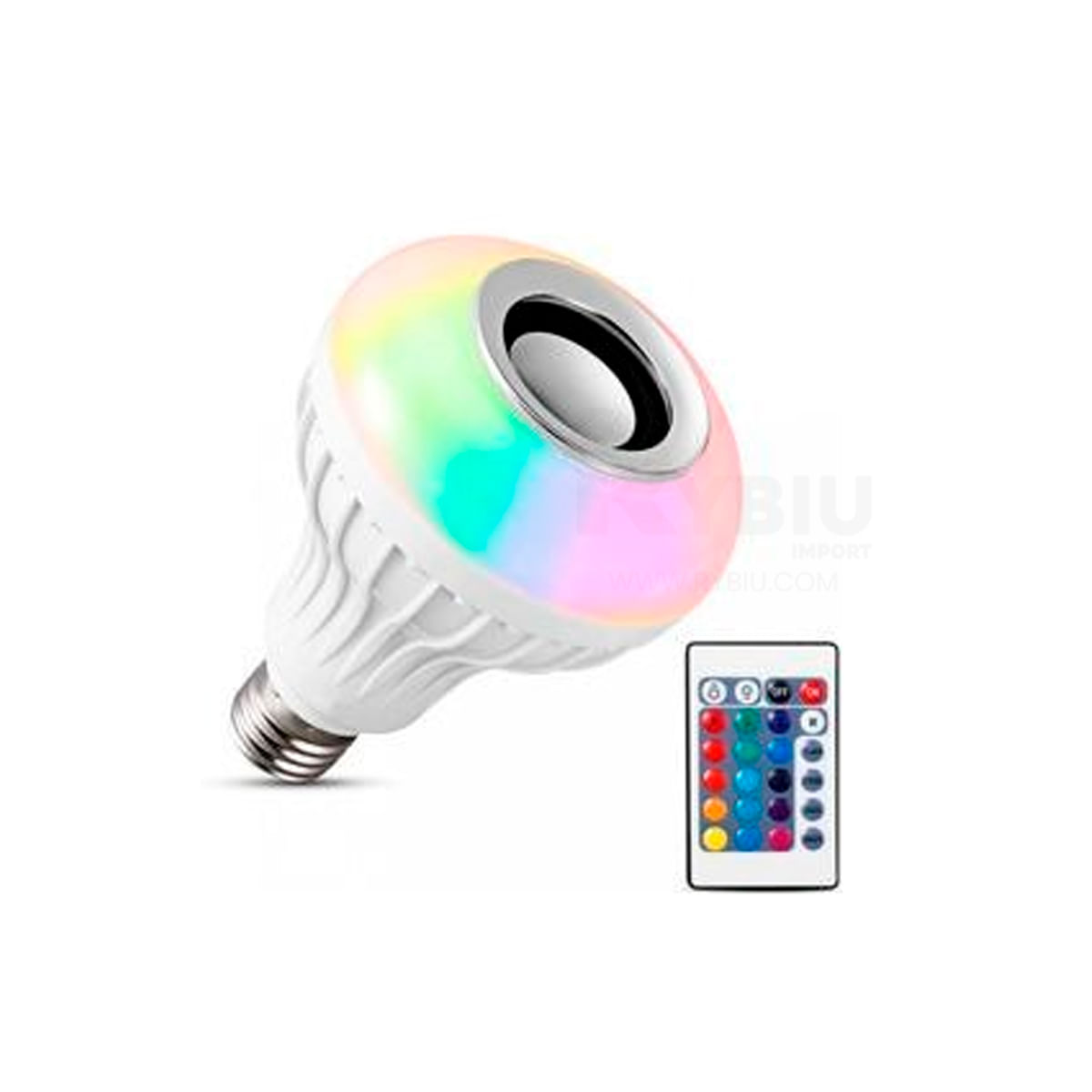 Foco de Luz con Musica y Altavoz Potencia 12Watt RGB