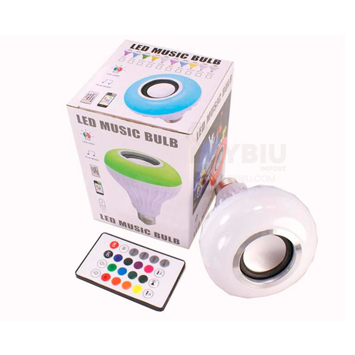 Foco RGB con Volumen Ajustable de Luz y Musica