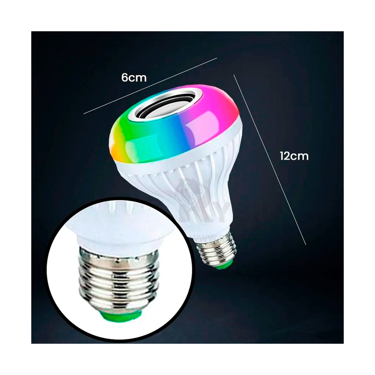 Foco Inteligente de Luz RGB con Parlante Inalambrico