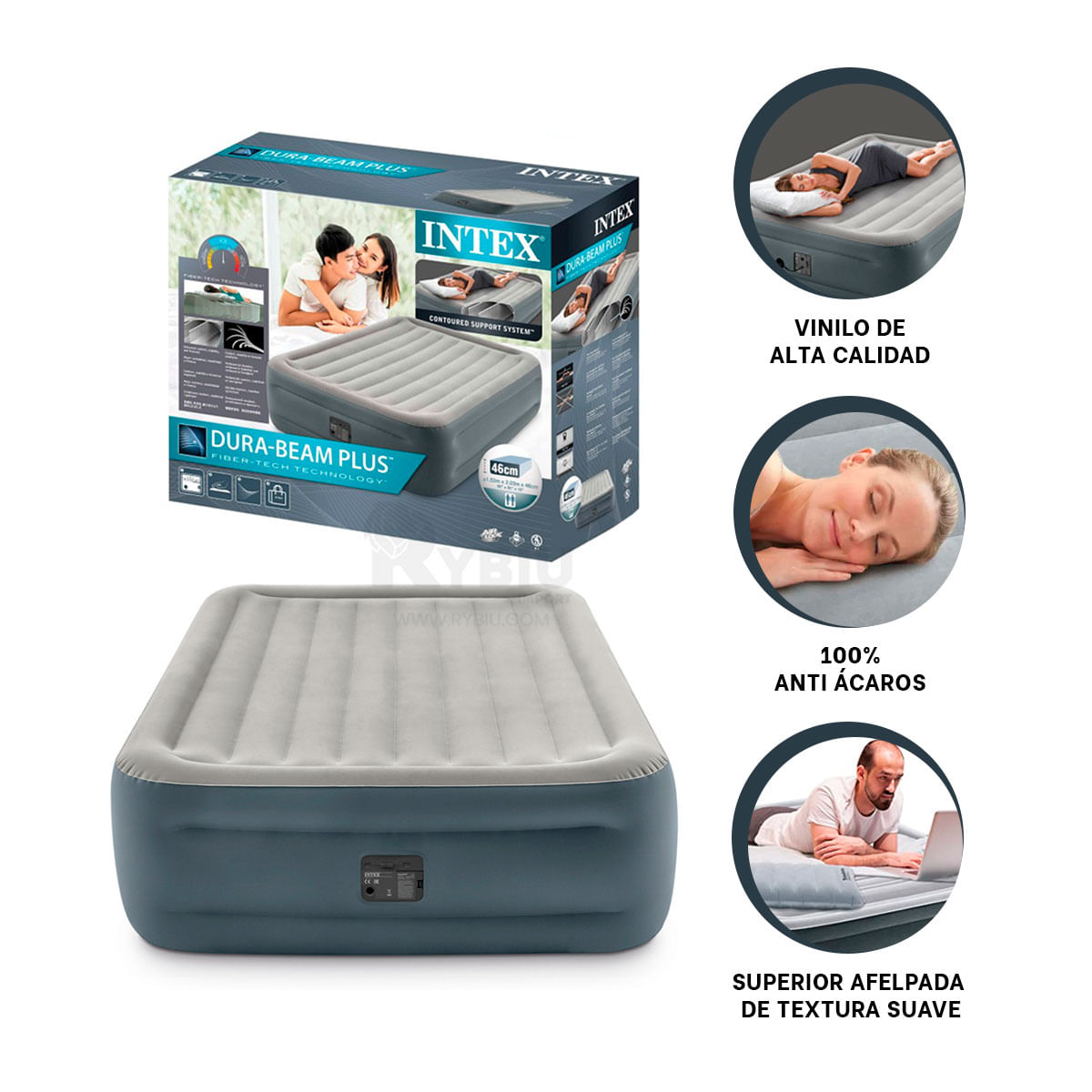 Pieza Queen con Resistencia de Color Gris