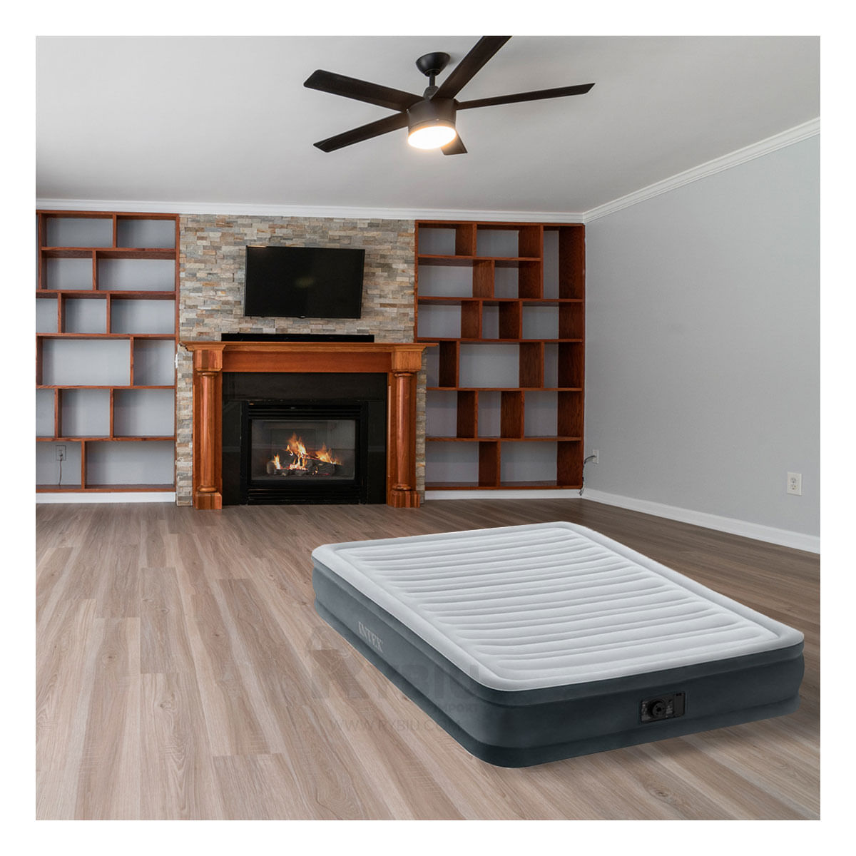 Comodo Colchon Intex con Tecnologia de Fibra