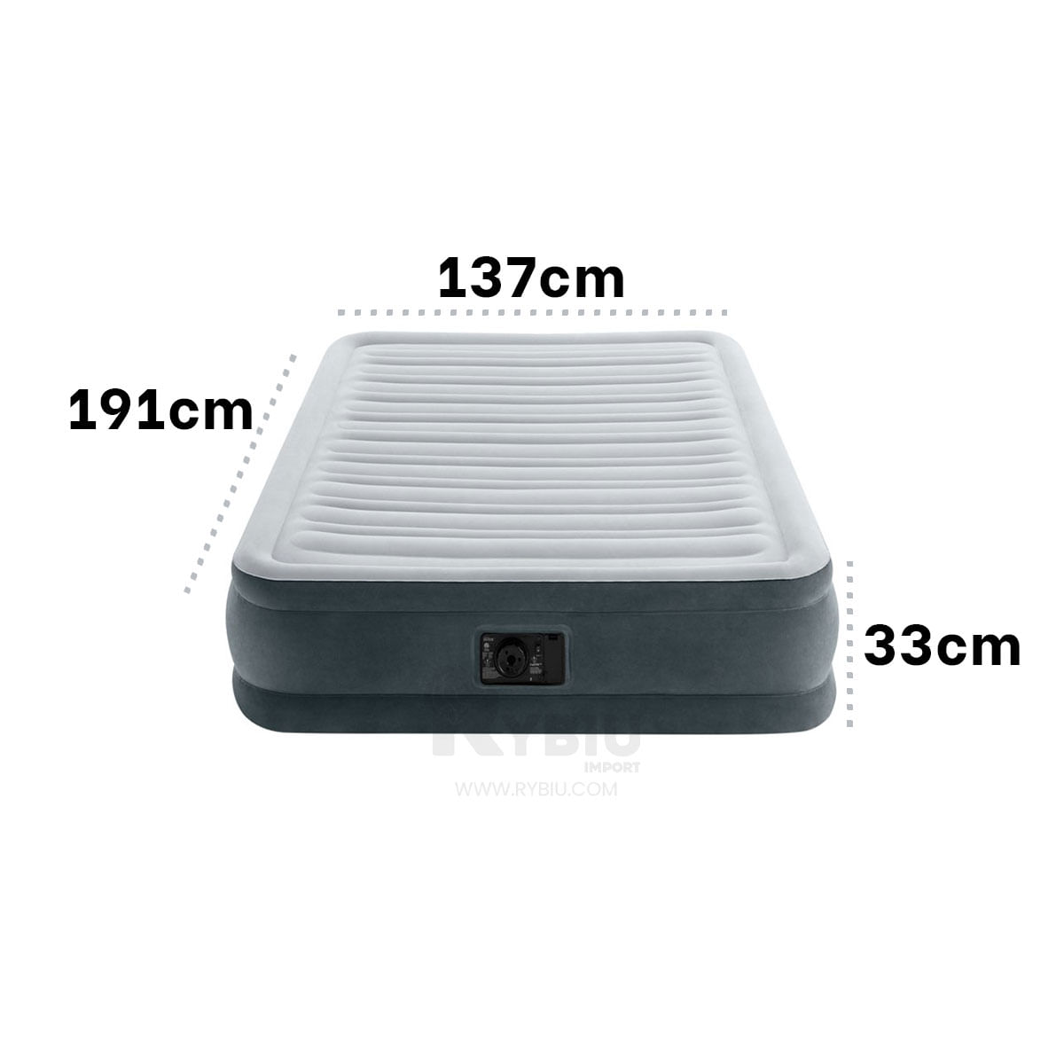 Colchon Intex Gris con Resistencia Inflable