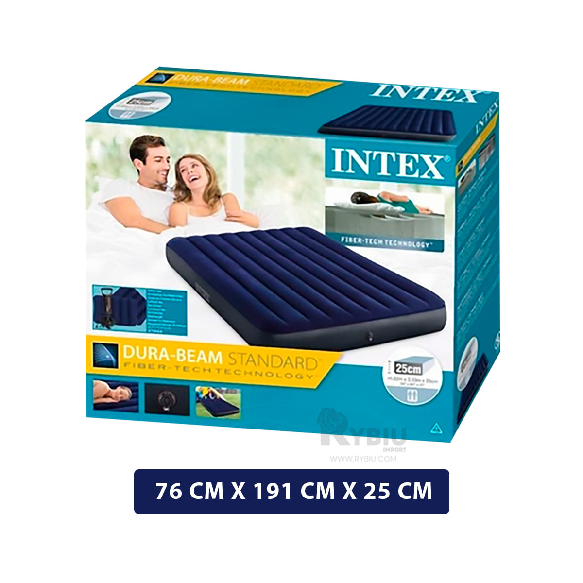 Colchon Inflable de Intex 1 Plaza Camping