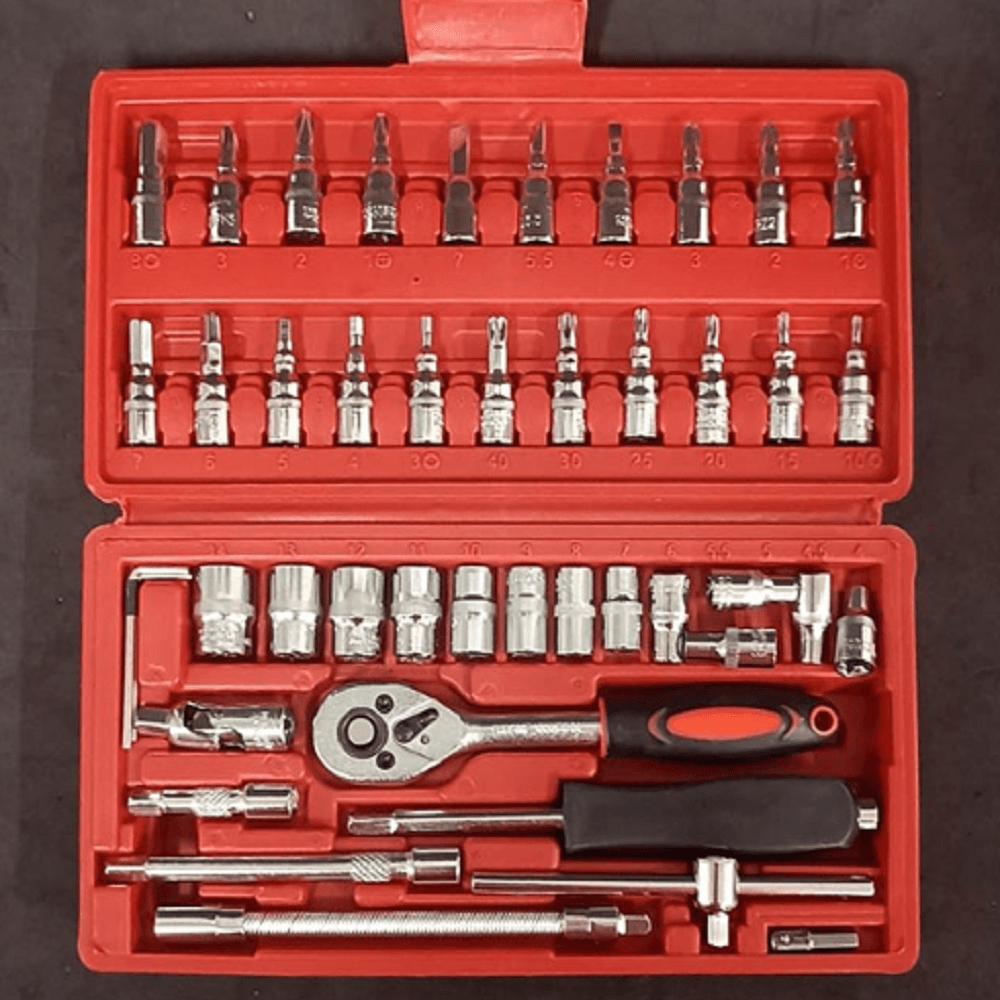 Kit herramientas mecanicas 46 piezas.