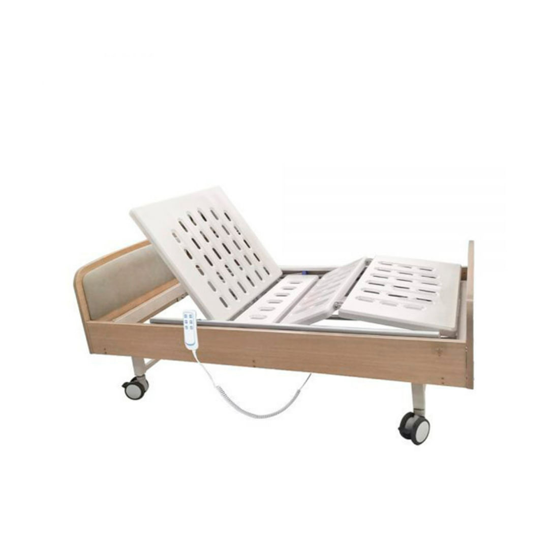 Cama Clínica Eléctrica 4 Posiciones Home Pro Madera