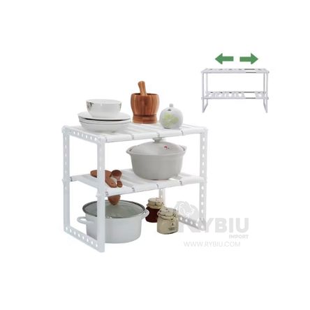 Estante con Organizador de Armario Ajustable White Estante con Organizador de Armario Ajustable White