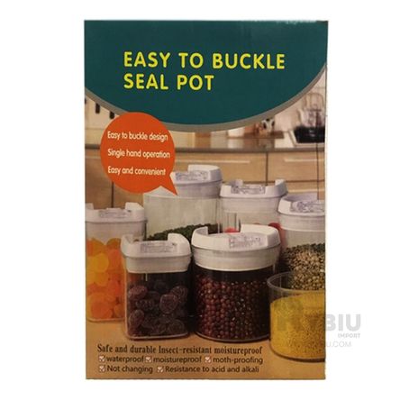 Set de 4 Recipientes Hermeticos Acrilico para Alimentos Set de 4 Recipientes Hermeticos Acrilico para Alimentos