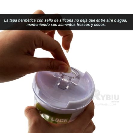 Juego de 4 Recipientes Acrilico Hermetico para Granos Juego de 4 Recipientes Acrilico Hermetico para Granos