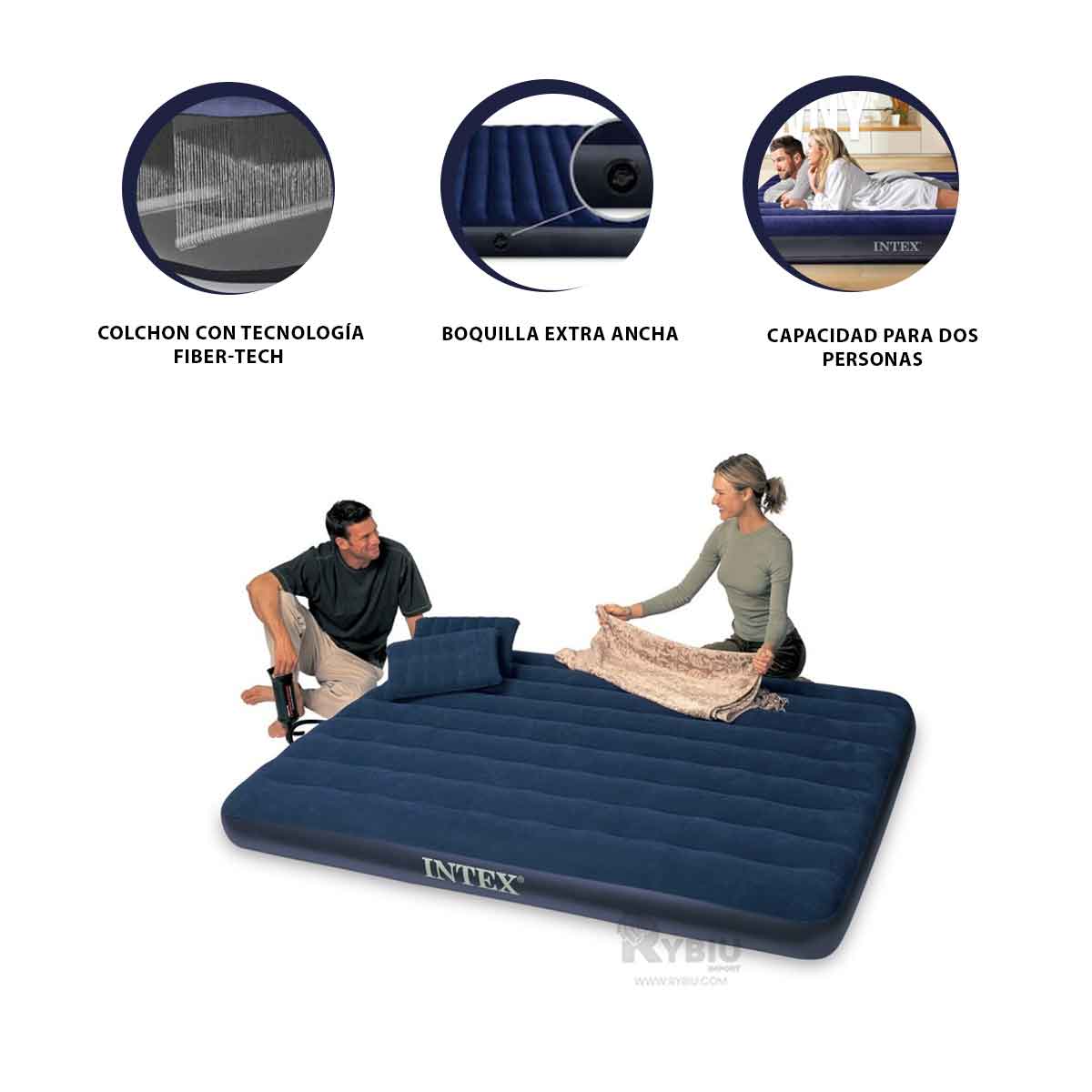 Cama de Aire con Soporte para Columna Vertebral