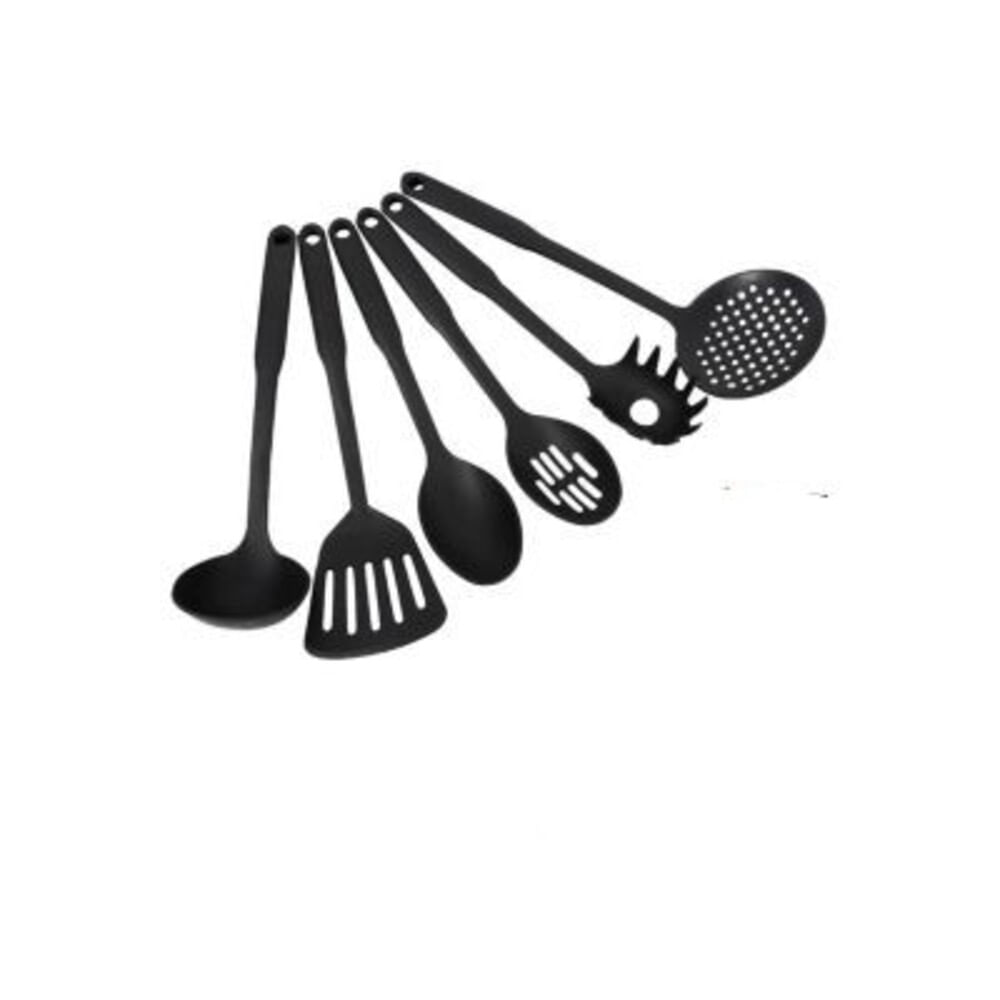 Set de Cucharones Utensilios de Cocina Negro 6 PCS - Promart