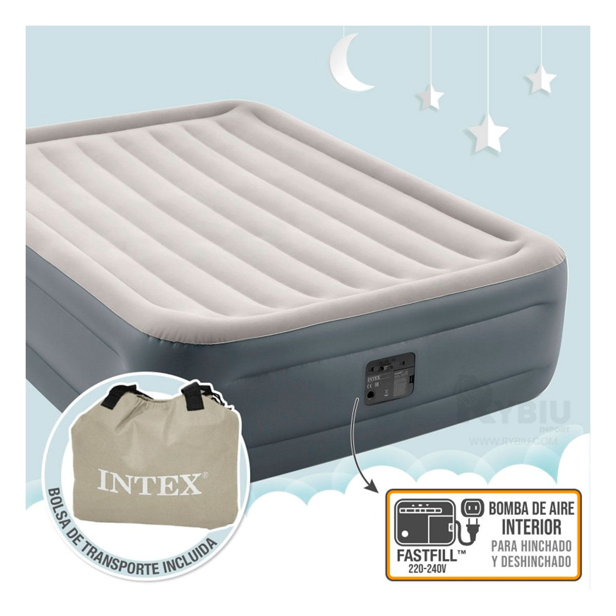 Litera Queen de Anti Acaros de Color Gris