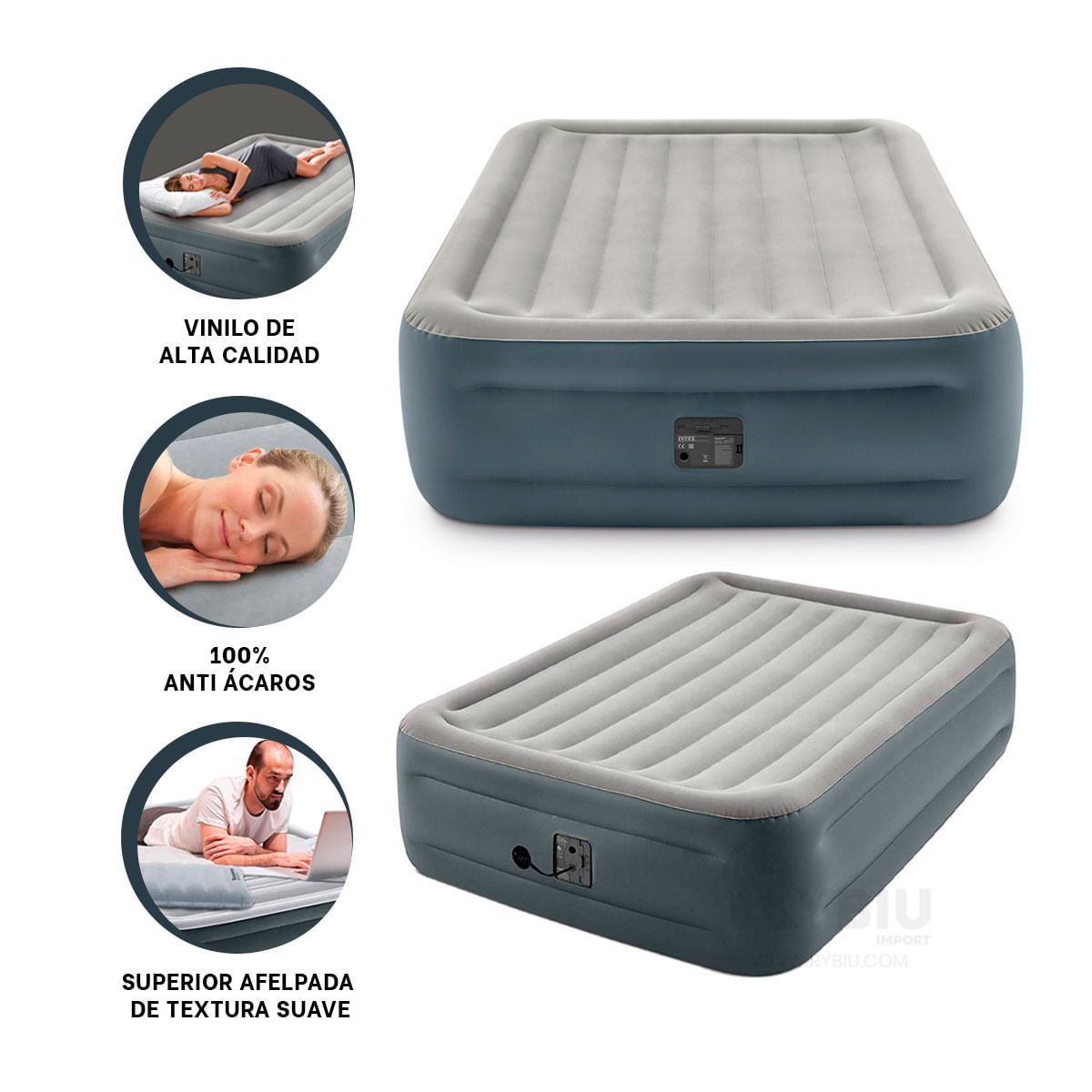 Pieza Familiar de Textura Suave Gris