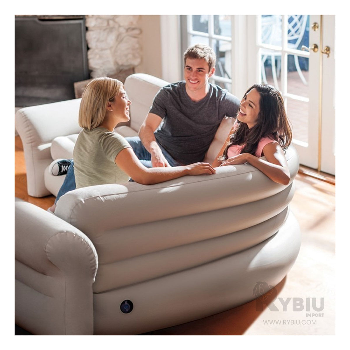 Sillon Intex Familiar de Color Bronceado