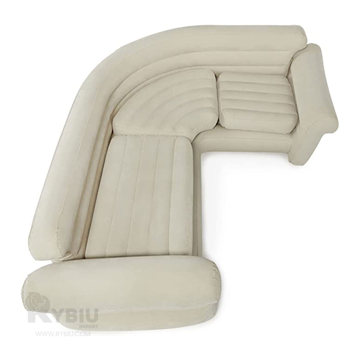 Sofa Inflable Familiar de Color Bronceado