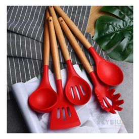 Set de Cucharones Utensilios de Cocina Negro 6 PCS - Promart