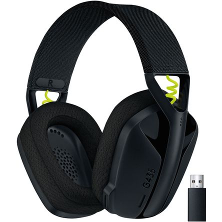 Auriculares Inalámbricos Gaming Logitech G G435 Negro Amarillo