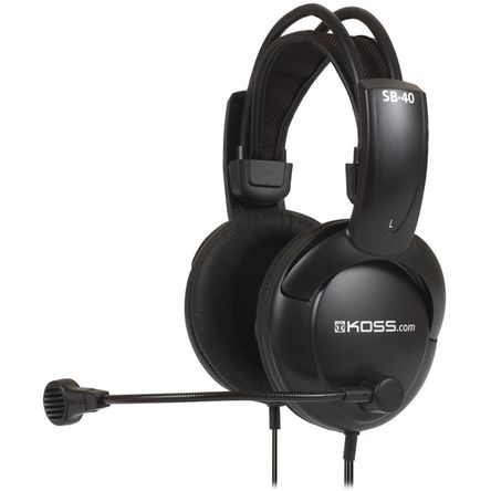 Auriculares para Comunicación de Tamaño Completo Koss Sb40 con Micrófono de Cancelación de Ruido Auriculares para Comunicación de Tamaño Completo Koss Sb40 con Micrófono de Cancelación de Ruido