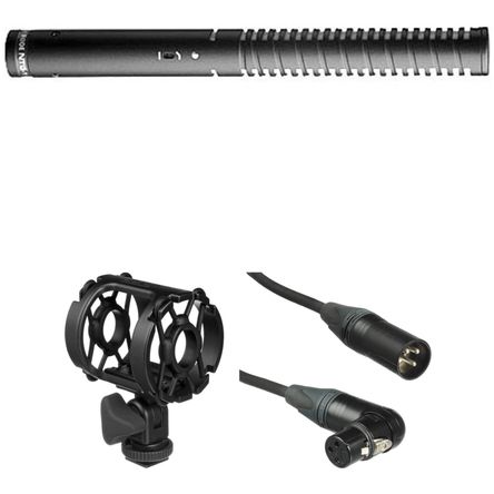 Kit de Micrófono de Cañón Rode Ntg1 con Montura Antivibración y Cable Xlr