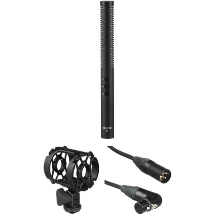 Kit de Micrófono de Cañón Rode Ntg4 con Montura Antivibración y Cable Xlr