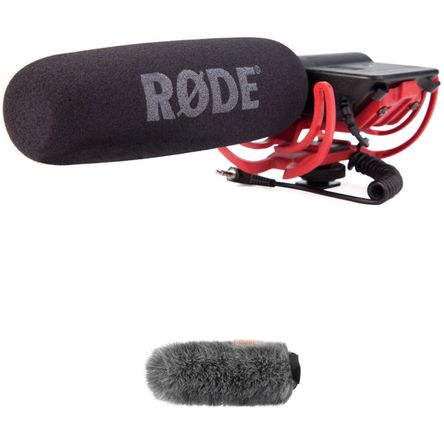 Kit de Micrófono de Cañón Rode Videomic Montado en Cámara con Protector de Viento Personalizado Aura