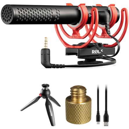 Kit de Micrófono de Cañón Rode Videomic Ntg Montado en Cámara para Computadoras