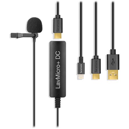 Micrófono Lavalier Digital Saramonic Lavmicro+Dc para Dispositivos Ios Android y Computadoras Mac Wi