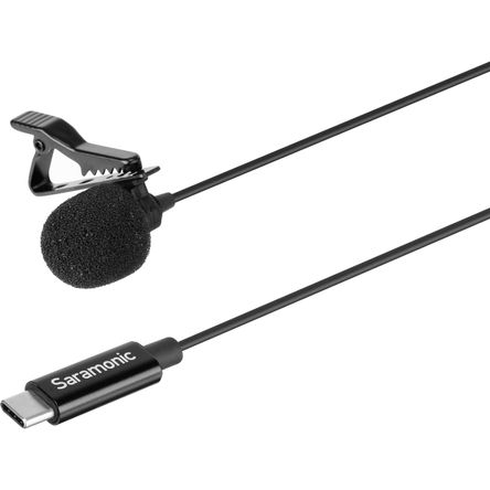 Micrófono Lavalier Omnidireccional Saramonic Lavmicro U3B con Conector Usb Tipo C para Dispositivos