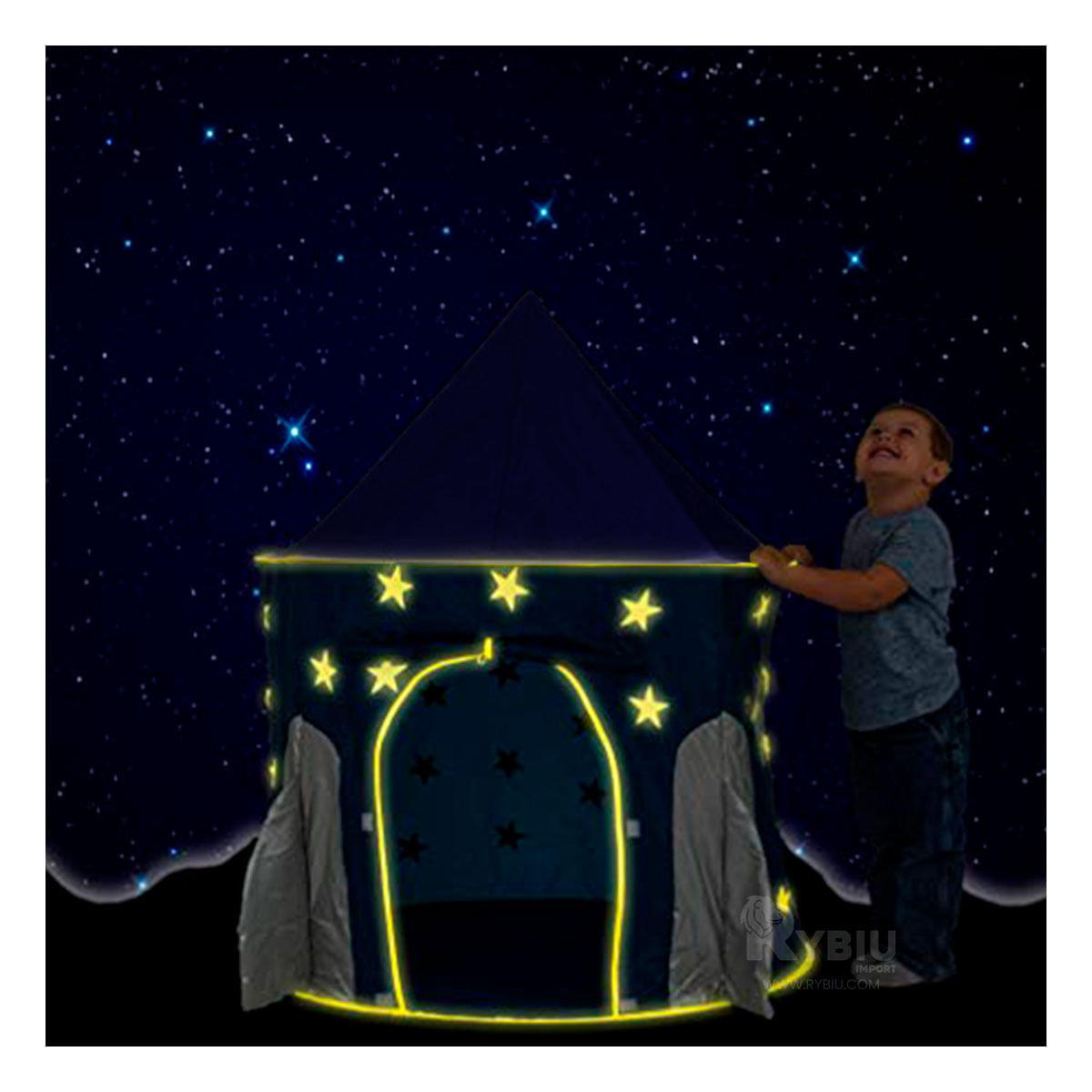 Set de Carpa de Colorido Diseño Azul Infantil