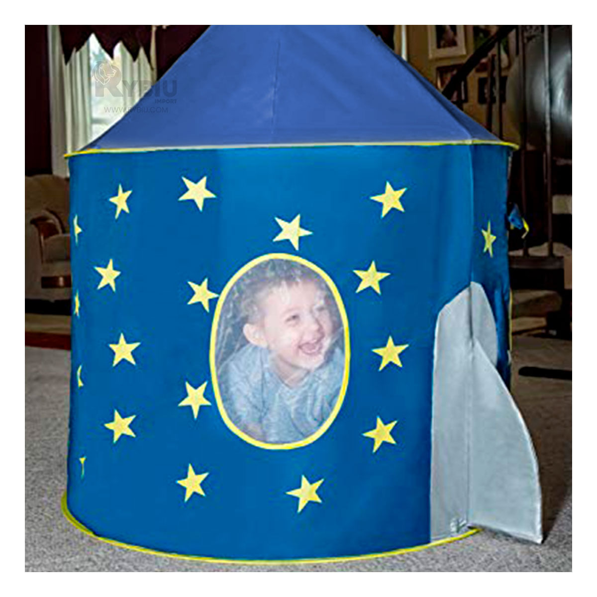 Juguete Azul de Carpa con 3 Piezas Suaves