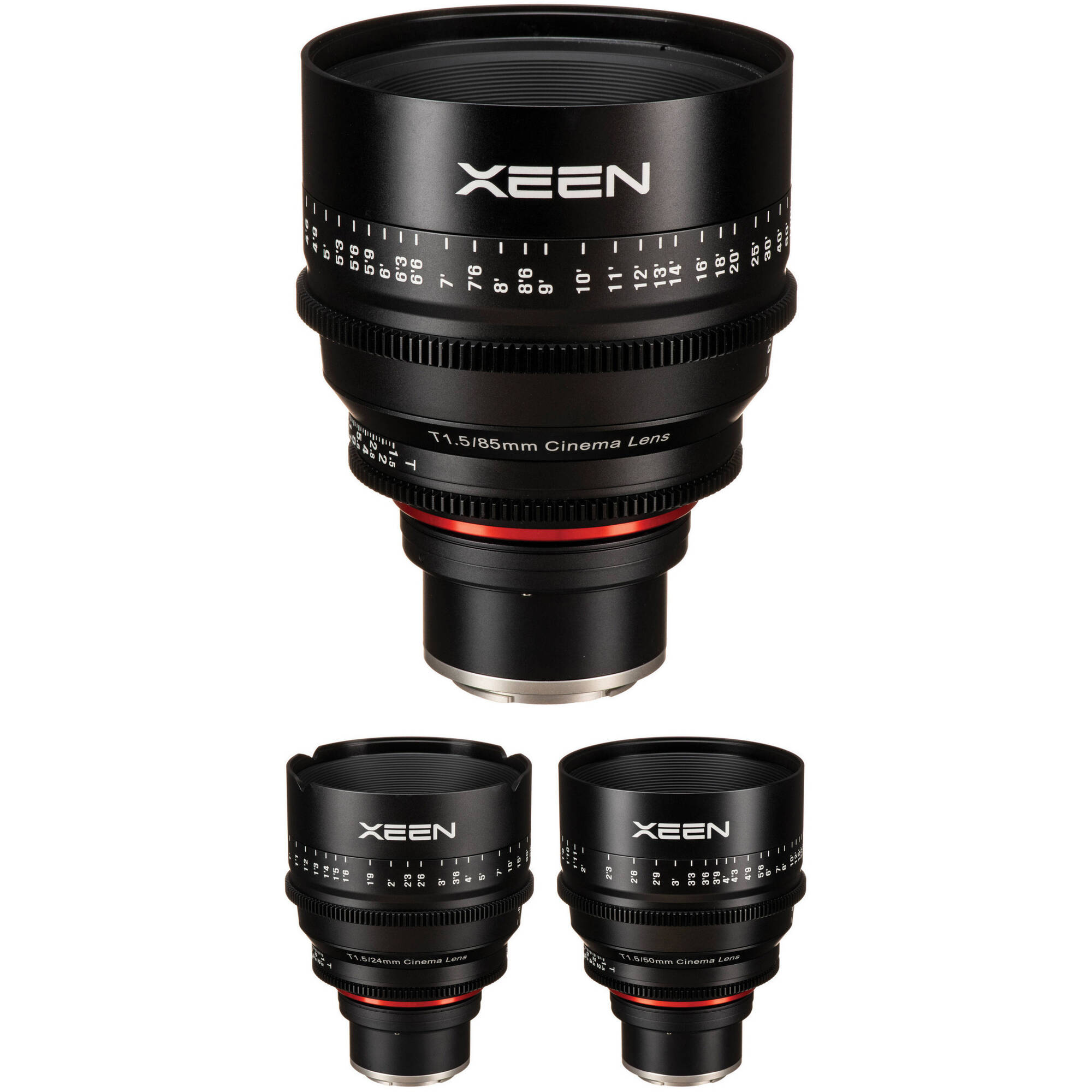 Lentes Rokinon Xeen 24, 50, 85 mm T1.5 para Sony E Mount