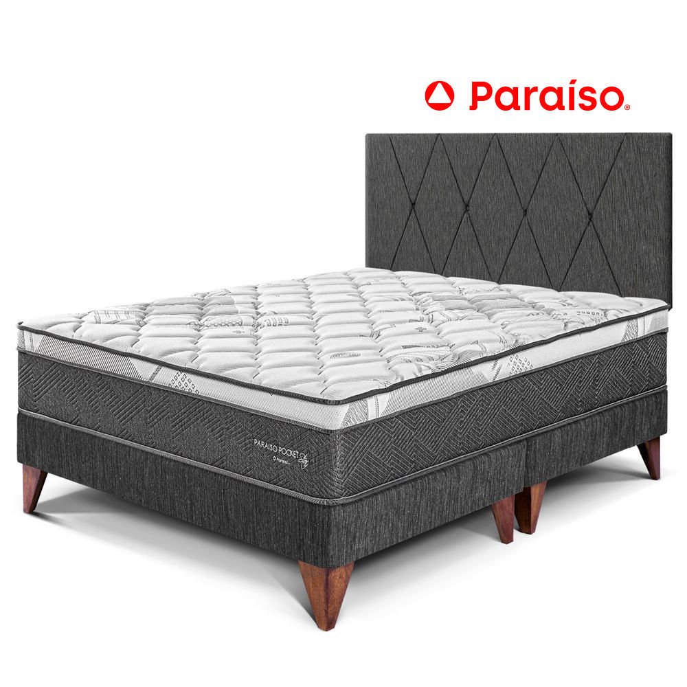 Dormitorio Europeo Pocket Star Queen Cabecera Loft Charcoal