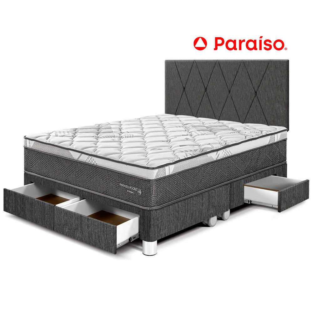 Dormitorio Paraiso Pocket St CajonesQueen Cabecera Loft Charco