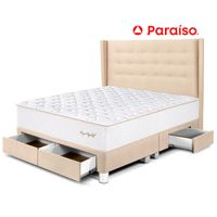 Dormitorio Cajones Royal Elizabeth Queen Cabecera Gold Champagne