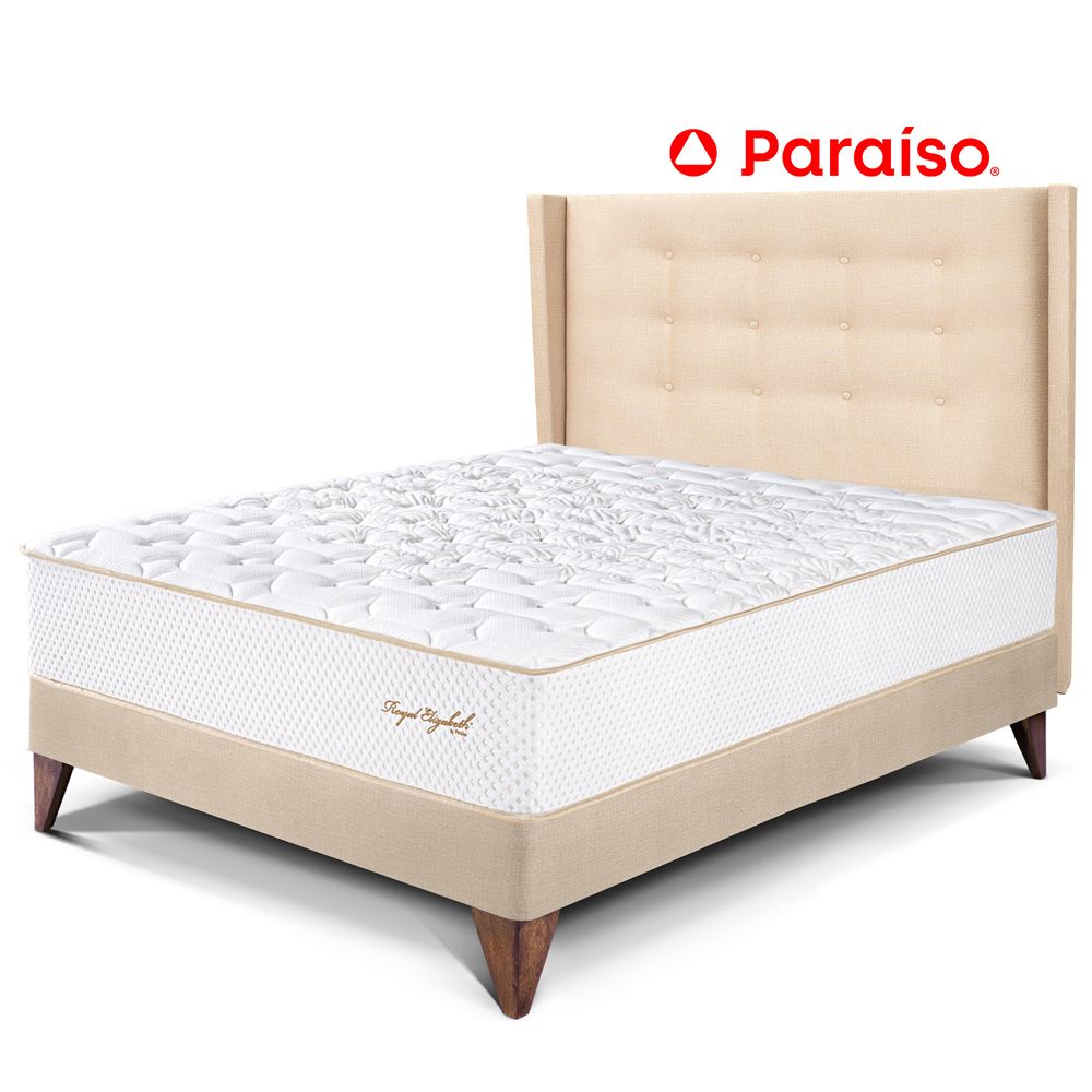 Dormitorio Europeo Royal Elizabeth 1.5 Plazas Cabecera Gold Champagne