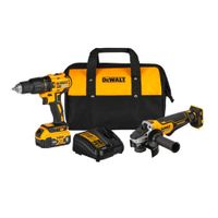 Taladro percutor + Amoladora 20V + Maletín Dck248P1-B2 Dewalt