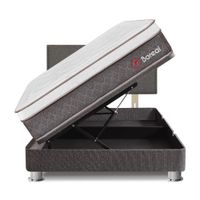 Dormitorio Boxet Marrón Boreal 2 Plazas + 2 Almohadas + 1 Protector