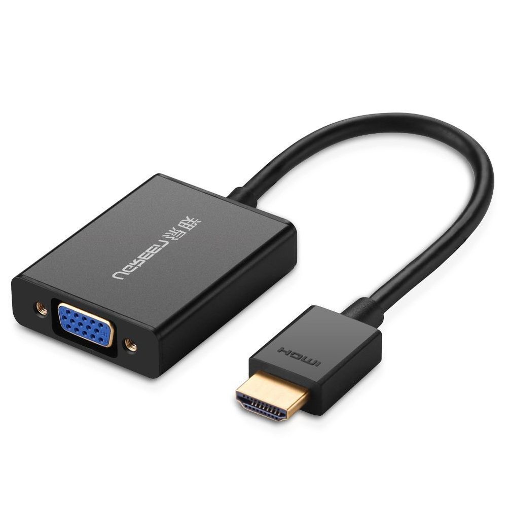 Conversor Hdmi Ficha Vga A Hdmi Ugreen Adaptador HDMI A HDMI VGA Negro