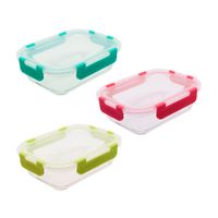 Taper Hermético de Vidrio Keep Rectangular 640ml Transparente