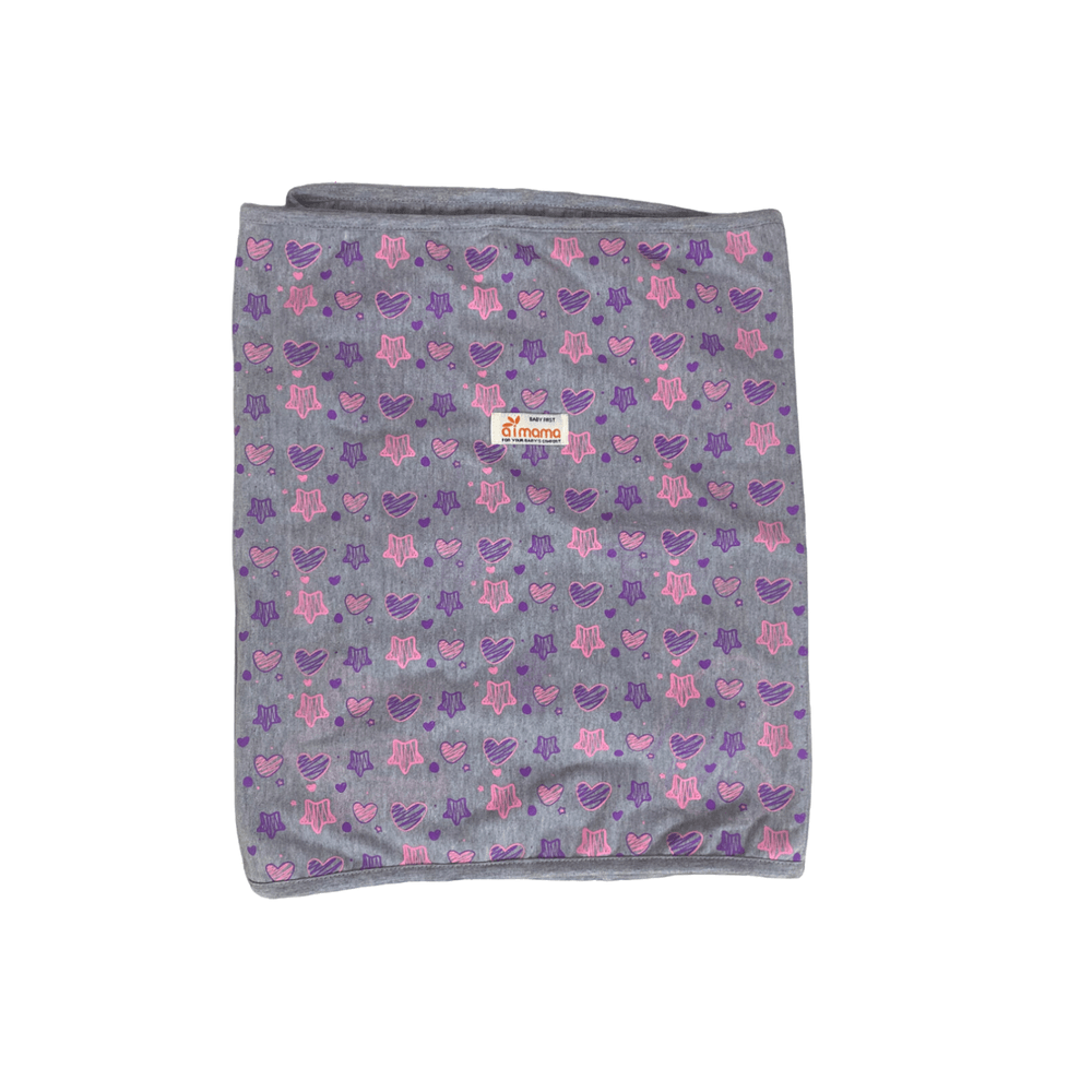 Fular Aimama Pre Armado Gris Morado Estrella - Promart