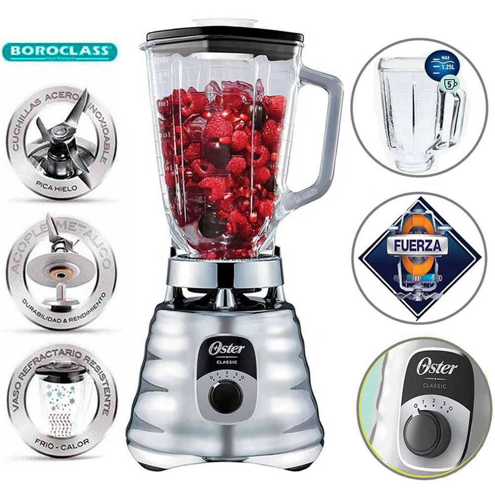 Oster Roja Licuadora Clasica Oster Velocidades Licuadora Clásica